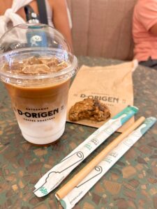 Coffee and Cookie and Edible straw