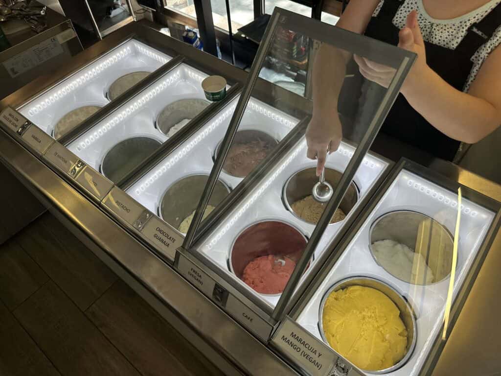 The different flavors available at Téte-á-téte