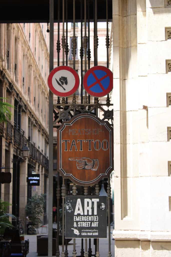 Sign for Meatshop Tattoo
