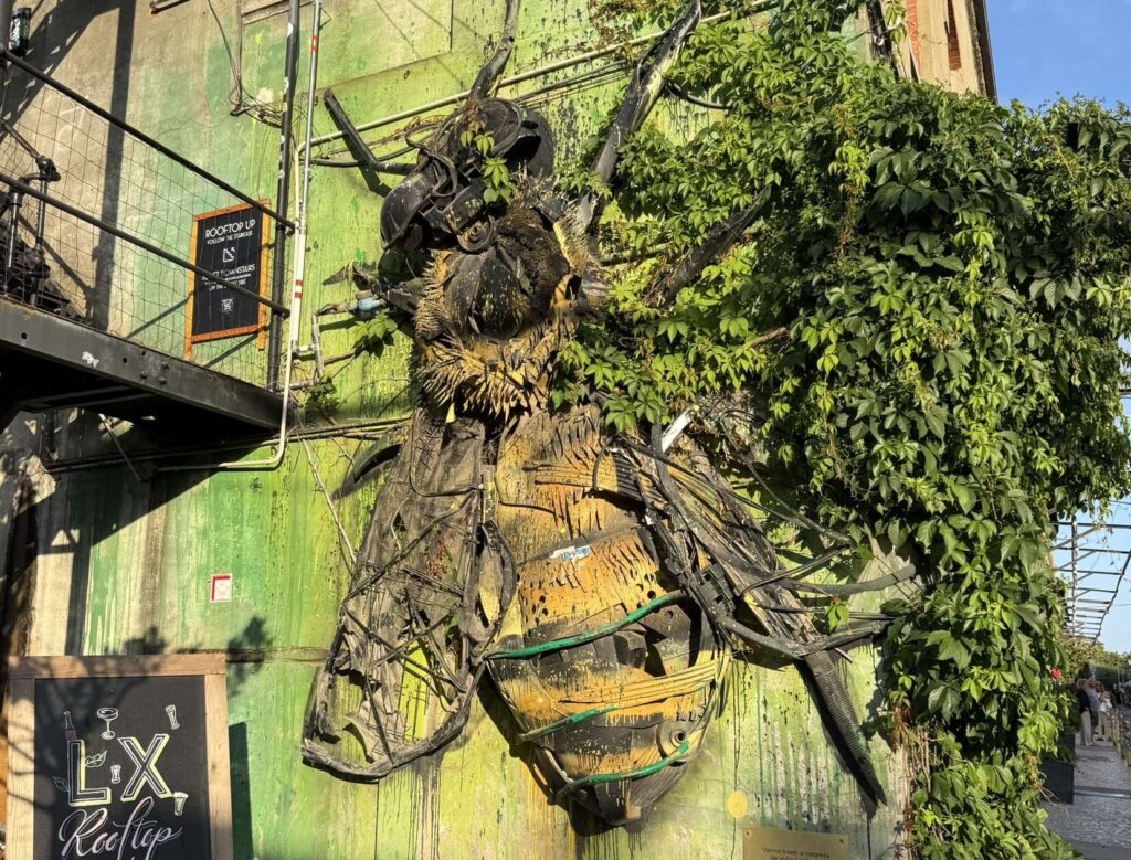 Bee art at the LXFactory in Lisbon, Portugal
