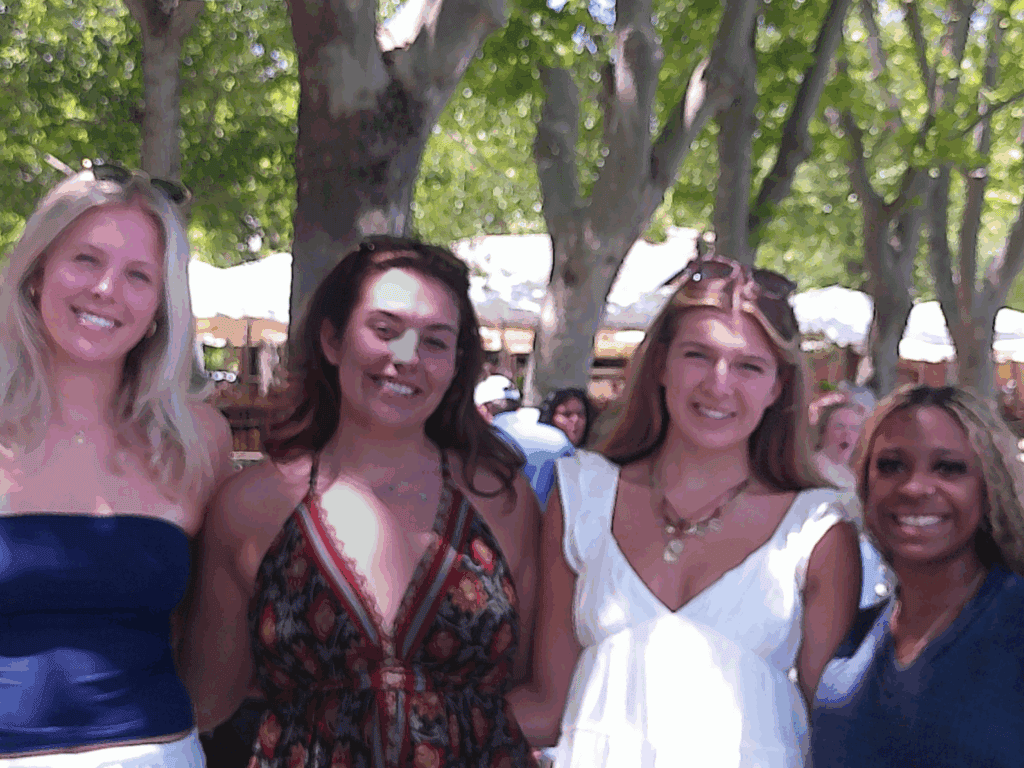 A photo of the four authors of this blog post